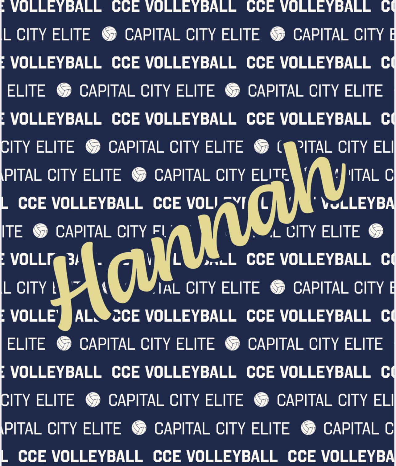 CCE blanket with Name Overlaid