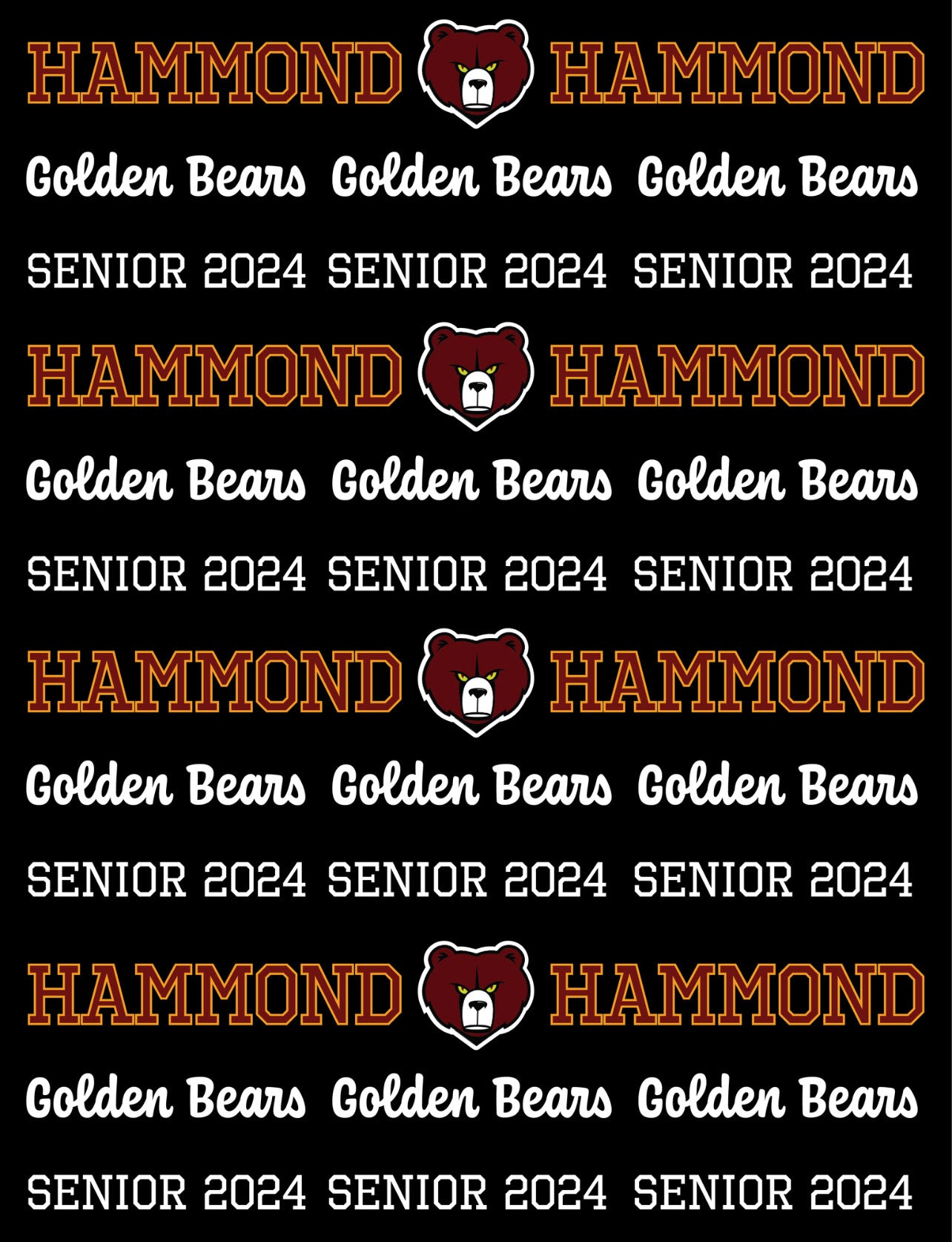 High School SENIOR BLANKET