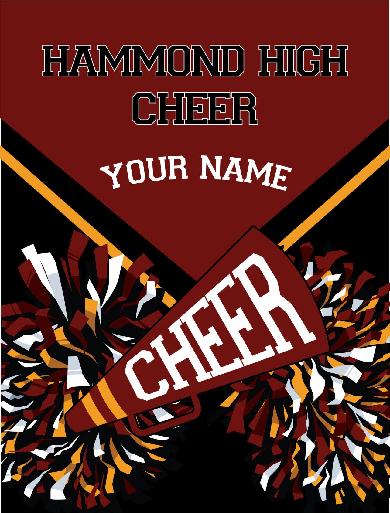 CHEER customize to your school's colors