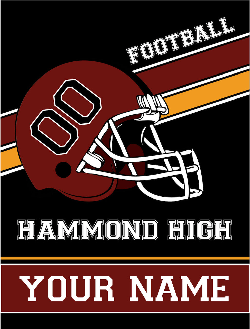 FOOTBALL customize in your school's colors