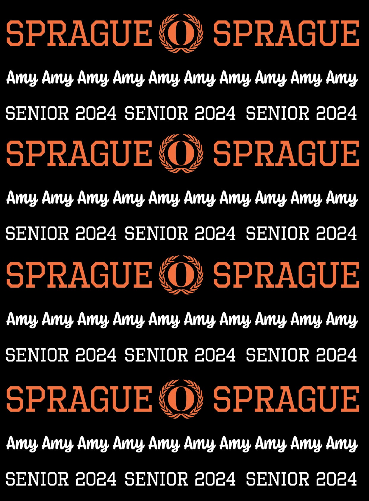 SENIOR BLANKET Personalized with Name