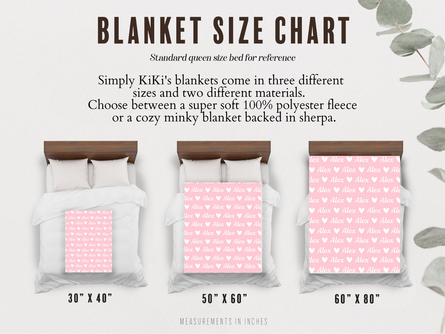Multiple Words with Different Font Blanket