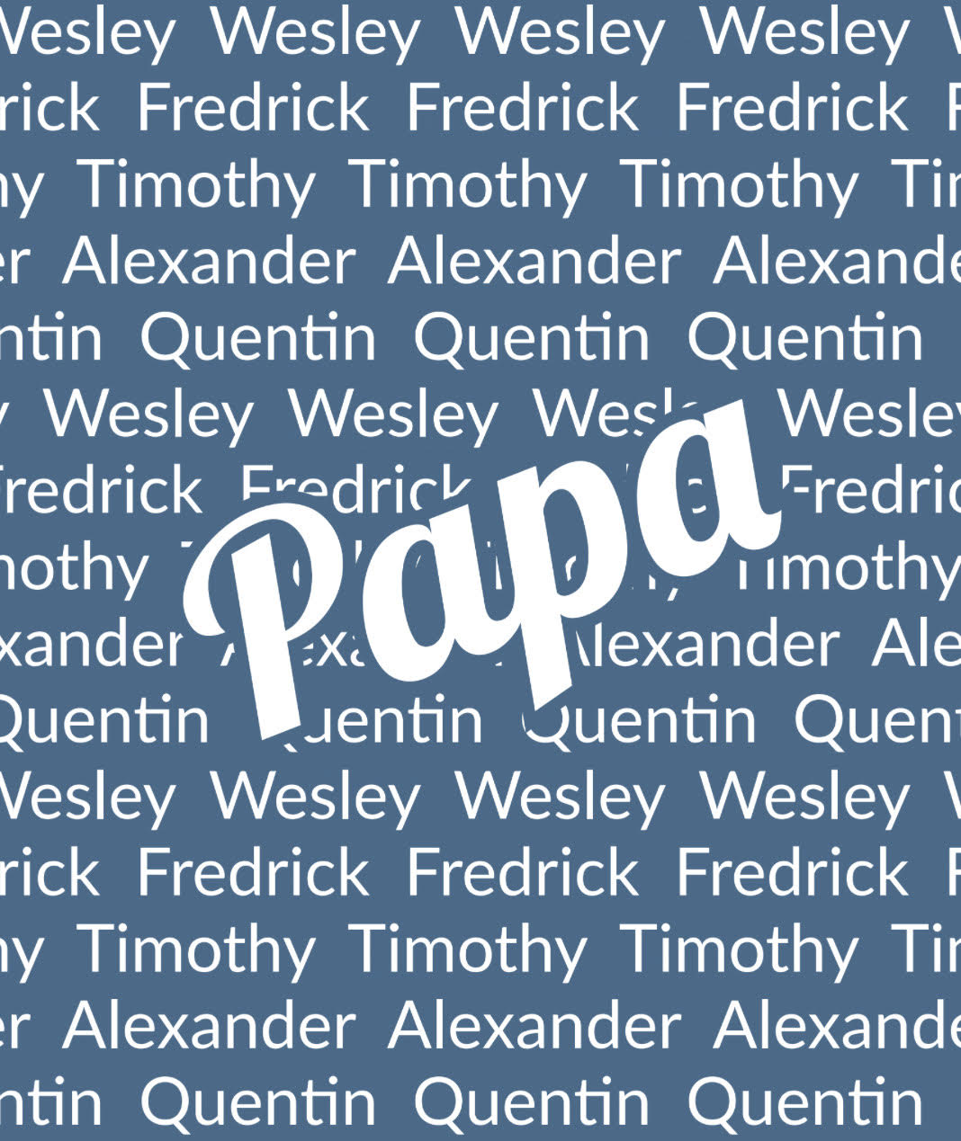 Name with Words On Top Blanket