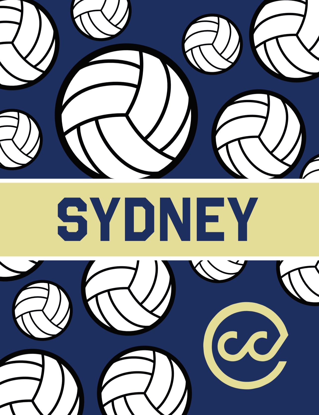 VOLLEYBALL customize in your school's colors
