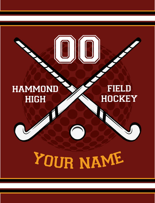 FIELD HOCKEY customize to your school colors