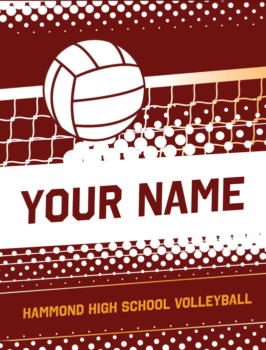 VOLLEYBALL #2 customize in your school's colors