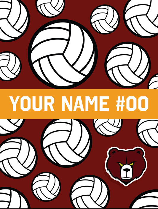 VOLLEYBALL customize in your school's colors
