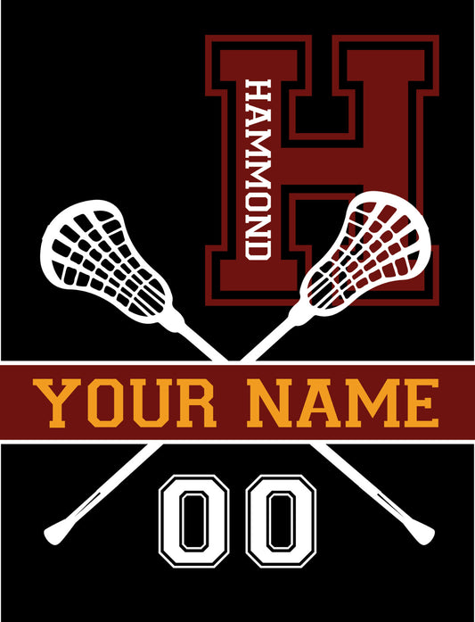 LACROSSE #2 customize in your school's colors
